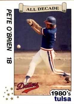 1990 Best Tulsa Drillers All Decade 1980's #4 Pete O'Brien  Front