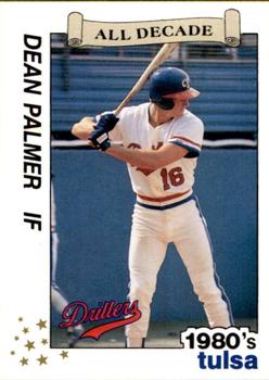 1990 Best Tulsa Drillers All Decade 1980's #5 Dean Palmer  Front