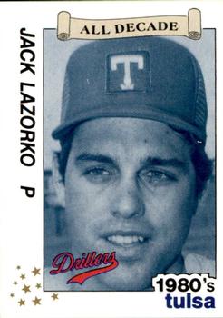 1990 Best Tulsa Drillers All Decade 1980's #13 Jack Lazorko  Front