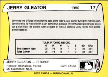 1990 Best Tulsa Drillers All Decade 1980's #17 Jerry Don Gleaton  Back