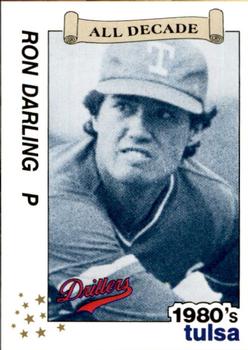 1990 Best Tulsa Drillers All Decade 1980's #18 Ron Darling  Front