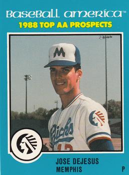 1988 Best Baseball America AA Top Prospects #AA14 Jose DeJesus Front