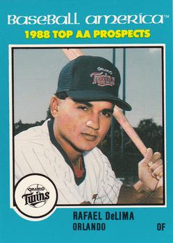 1988 Best Baseball America AA Top Prospects #AA15 Rafael DeLima Front