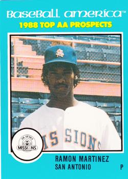 1988 Best Baseball America AA Top Prospects #AA21 Ramon Martinez Front