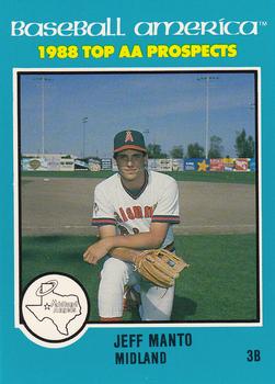 1988 Best Baseball America AA Top Prospects #AA29 Jeff Manto Front