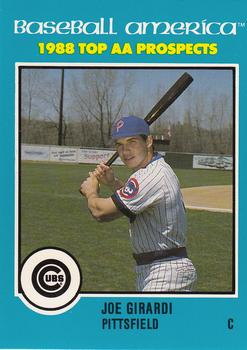 1988 Best Baseball America AA Top Prospects #AA8 Joe Girardi Front