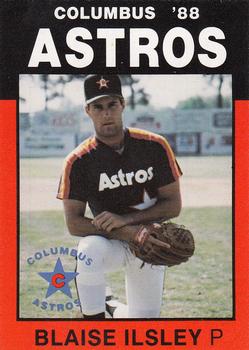 1988 Best Columbus Astros #17 Blaise Ilsley Front