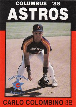 1988 Best Columbus Astros #19 Carlo Colombino Front
