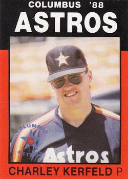 1988 Best Columbus Astros #1 Charlie Kerfeld Front