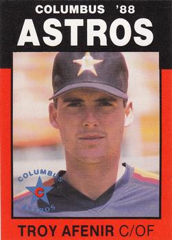 1988 Best Columbus Astros #23 Troy Afenir Front