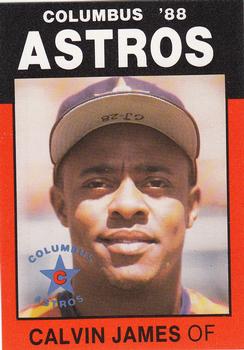 1988 Best Columbus Astros #26 Calvin James Front