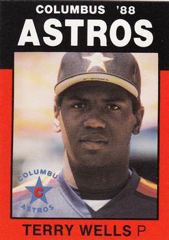 1988 Best Columbus Astros #3 Terry Wells Front
