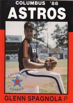 1988 Best Columbus Astros #4 Glenn Spagnola Front