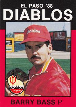 1988 Best El Paso Diablos #17 Barry Bass Front