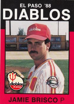 1988 Best El Paso Diablos #4 Jamie Brisco Front