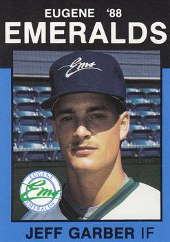 1988 Best Eugene Emeralds #16 Jeff Garber Front