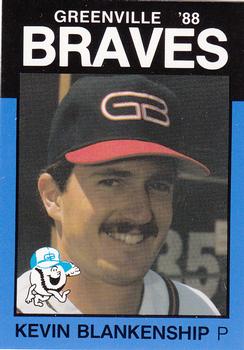 1988 Best Greenville Braves #16 Kevin Blankenship Front