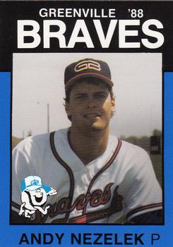 1988 Best Greenville Braves #19 Andy Nezelek Front