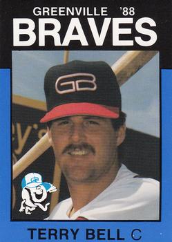 1988 Best Greenville Braves #2 Terry Bell Front