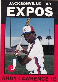 1988 Best Jacksonville Expos #19 Andy Lawrence Front