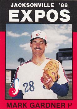 1988 Best Jacksonville Expos #7 Mark Gardner Front