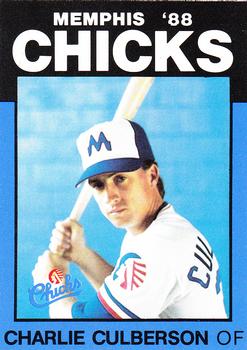 1988 Best Memphis Chicks #17 Charlie Culberson Front
