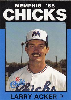 1988 Best Memphis Chicks #7 Larry Acker Front