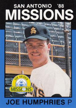 1988 Best San Antonio Missions #20 Joe Humphries Front