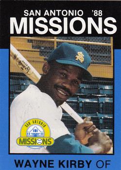 1988 Best San Antonio Missions #8 Wayne Kirby Front