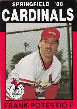 1988 Best Springfield Cardinals #10 Frank Potestio Front