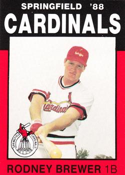 1988 Best Springfield Cardinals #19 Rod Brewer Front