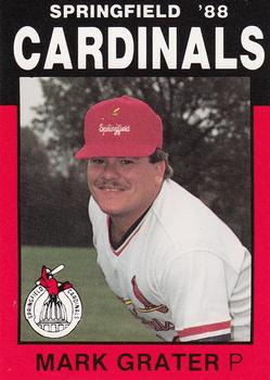 1988 Best Springfield Cardinals #2 Mark Grater Front
