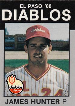 1988 Best El Paso Diablos - Platinum #28 James Hunter Front