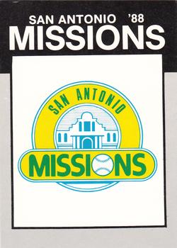 1988 Best San Antonio Missions - Platinum #28 Checklist Front