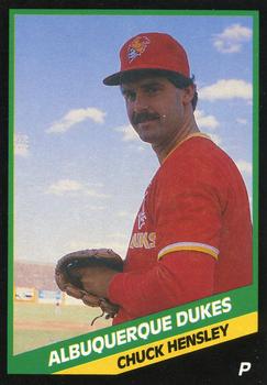 1988 CMC Albuquerque Dukes #10 Chuck Hensley Front