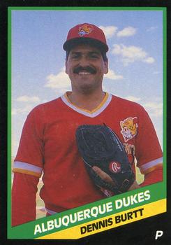 1988 CMC Albuquerque Dukes #7 Dennis Burtt Front