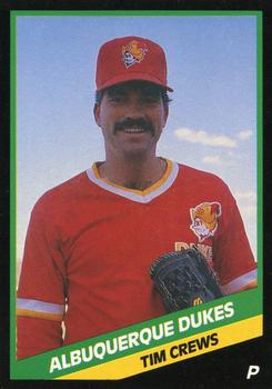 1988 CMC Albuquerque Dukes #8 Tim Crews Front