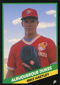 1988 CMC Albuquerque Dukes #9 Mike Hartley Front