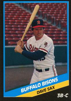 1988 CMC Buffalo Bisons #22 Dave Sax Front