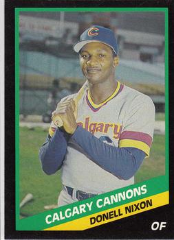 1988 CMC Calgary Cannons #11 Donell Nixon Front
