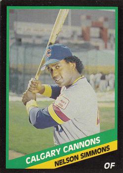 1988 CMC Calgary Cannons #19 Nelson Simmons Front
