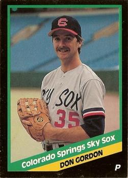 1988 CMC Colorado Springs Sky Sox #3 Don Gordon Front
