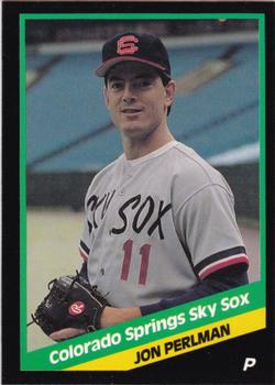 1988 CMC Colorado Springs Sky Sox #6 Jon Perlman Front