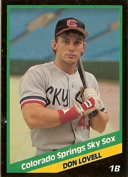 1988 CMC Colorado Springs Sky Sox #15 Don Lovell Front