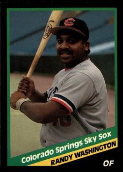 1988 CMC Colorado Springs Sky Sox #22 Randy Washington Front