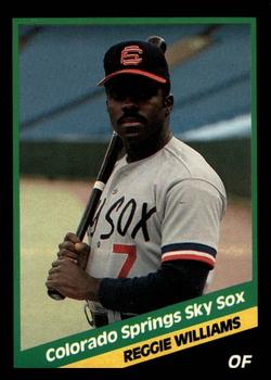 1988 CMC Colorado Springs Sky Sox #23 Reggie Williams Front