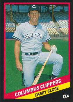 1988 CMC Columbus Clippers #21 Casey Close Front