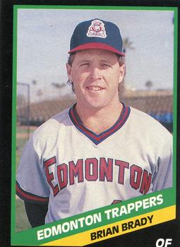 1988 CMC Edmonton Trappers #16 Brian Brady Front