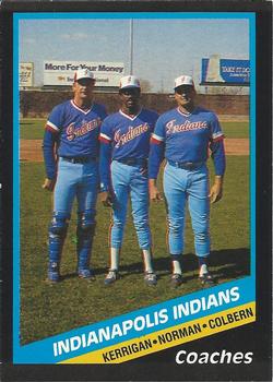1988 CMC Indianapolis Indians #25 Joe Kerrigan / Nelson Norman / Mike Colbern Front