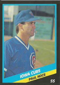 1988 CMC Iowa Cubs #16 Paul Noce Front